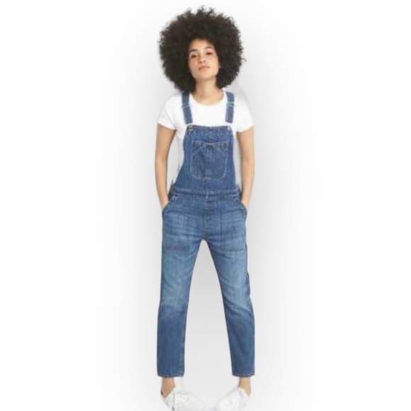 GAP Denim - Gap Cropped Slouchy Overalls